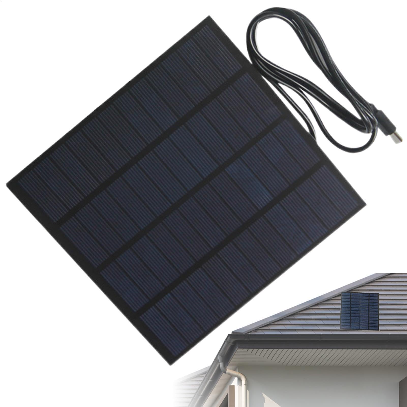 Solar Panel,20W 12V Solar Power Panel Battery,Trail Camera Battery Charger | for Outdoor Backyard Shed Barn Garden Pathway Farm Lights