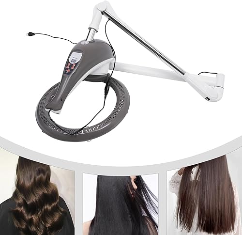 Miniatura 3 de Máquina profesional de lámpara de calor para salón - 104-140F estilo secadora de permanente, máquina de tratamiento de cabello giratoria en órbita