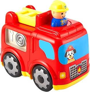 Kidoozie Press â€˜n Zoom Fire Engine - Developmental Activity Toy for Toddlers Ages 12 Months and Older