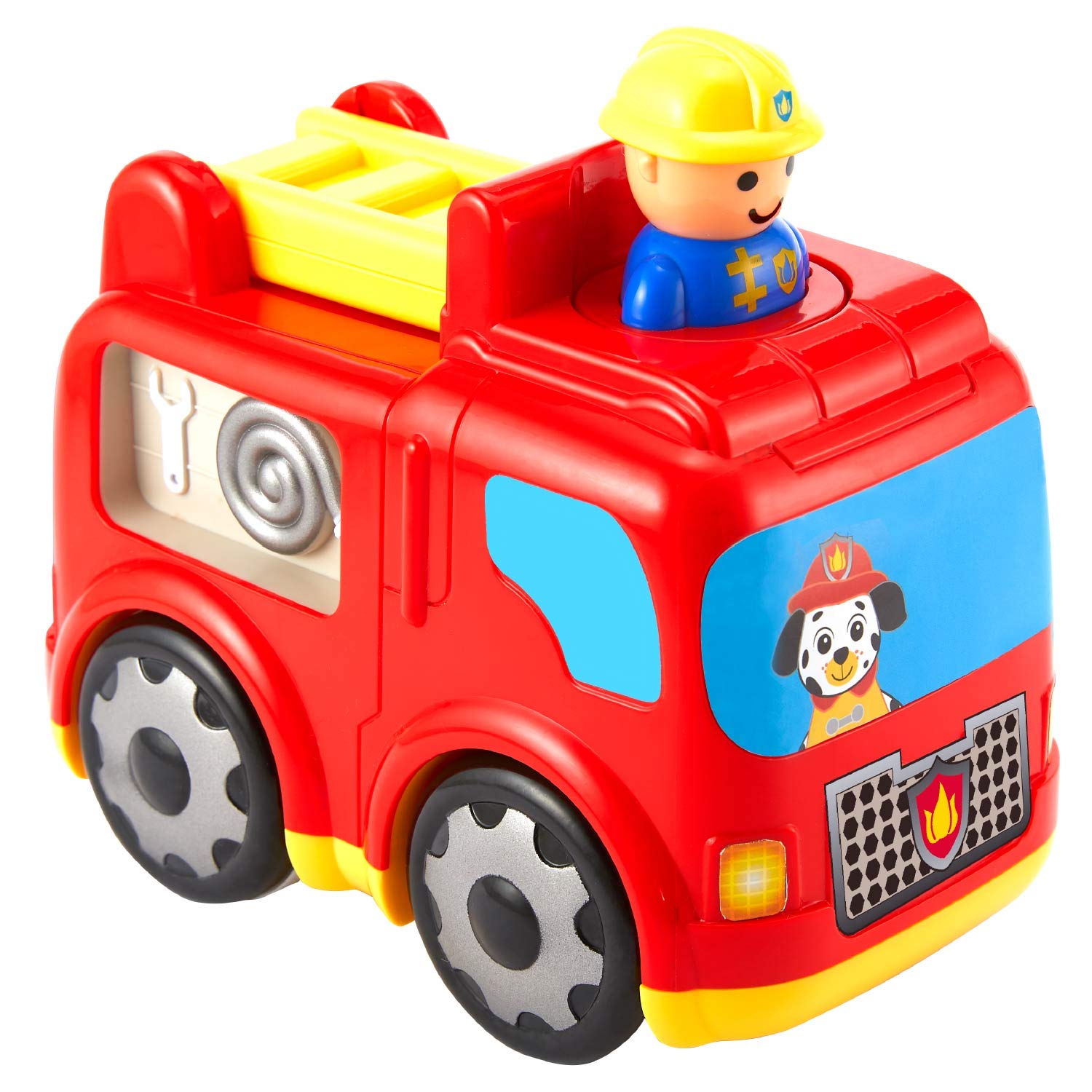 Amazon.com: Kidoozie Press 'N Zoom Fire Engine : Toys & Games