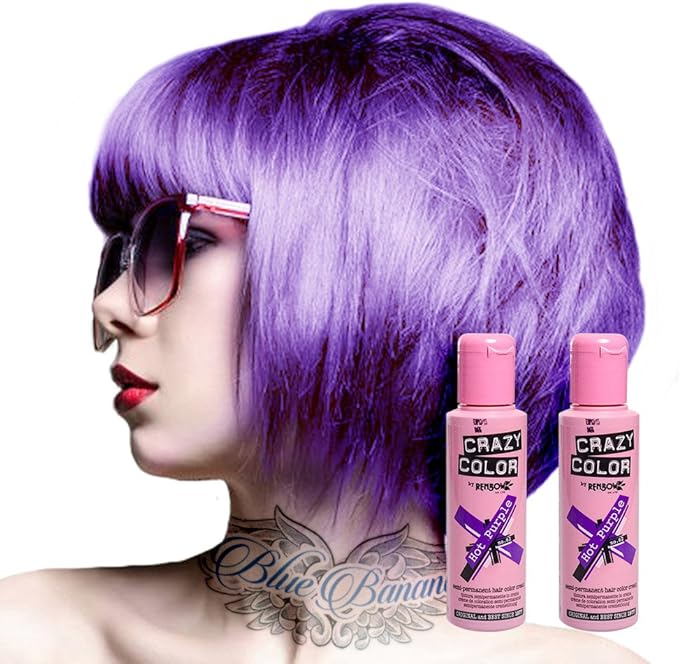 X2 Crazy Color SemiPermanent Hot Purple Hair Dye Amazon.co.uk Beauty