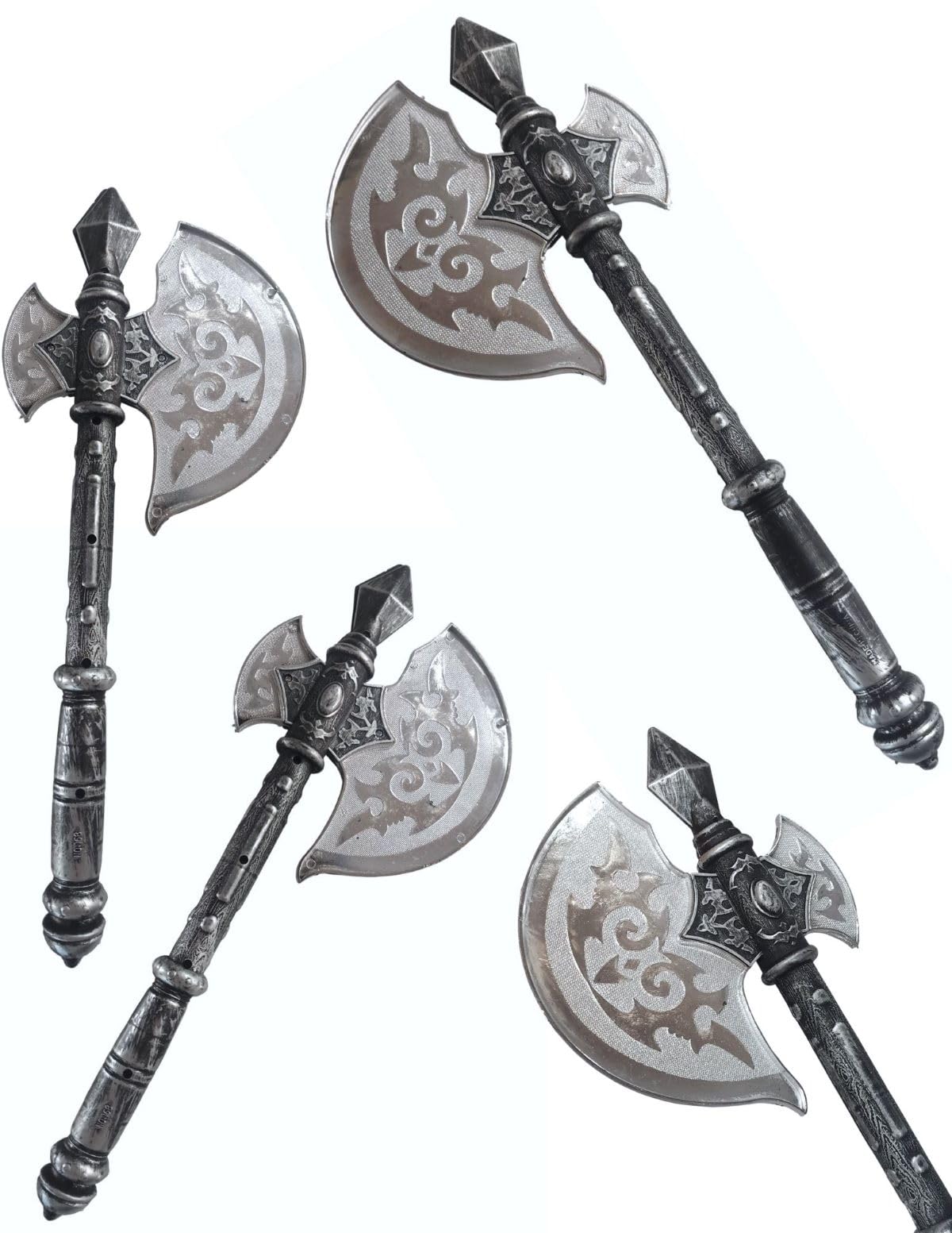 BookMyCostume Parashu Battle Axe Ganesha Pharsa Fancy Dress Costume Accessories for Kids Free Size Silver/Black 1