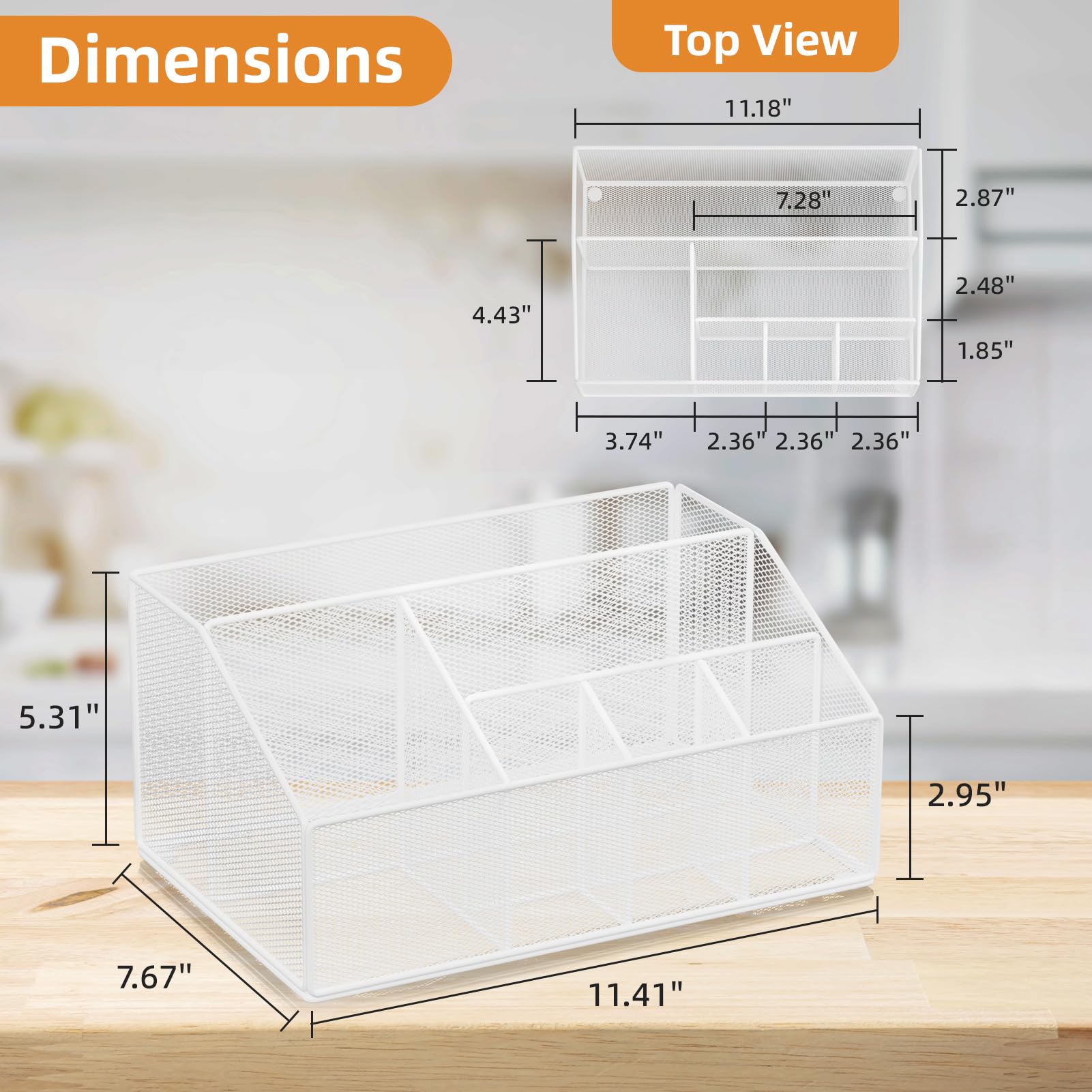 Dispensador de platos de papel de graduación de metal, soporte desechable para utensilios de cocina, para fiestas, servilletas, cubiertos y cubiertos para encimera de cocina, color blanco