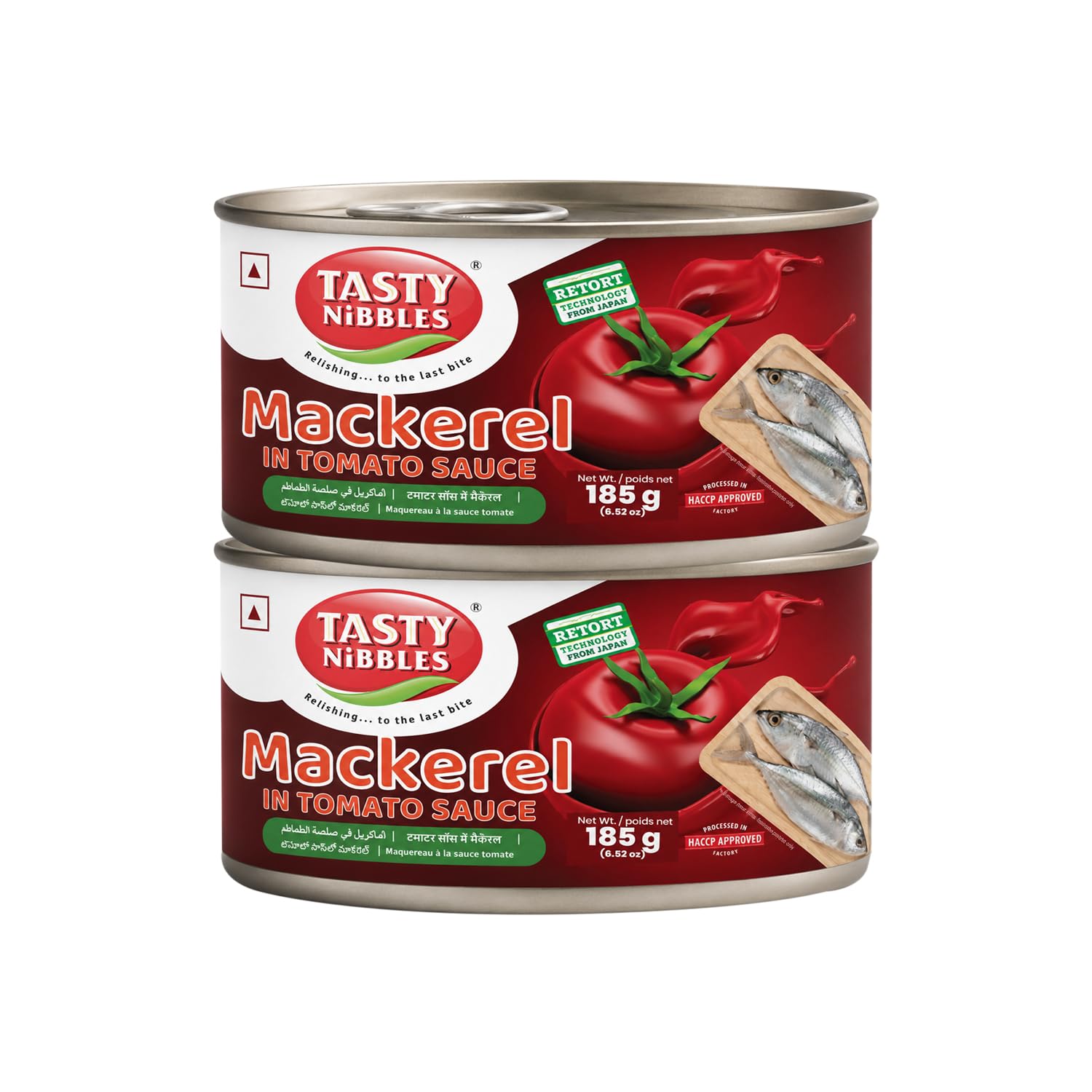 Tasty Nibbles Mackerel in Tomato Sauce 185g [Pack of 2]| Canned Mackerel| Ideal for Salads, Sandwiches & Pasta|Ready-to-Eat| No Added Preservatives| Processed Using Advanced Retort Technology.-image-12