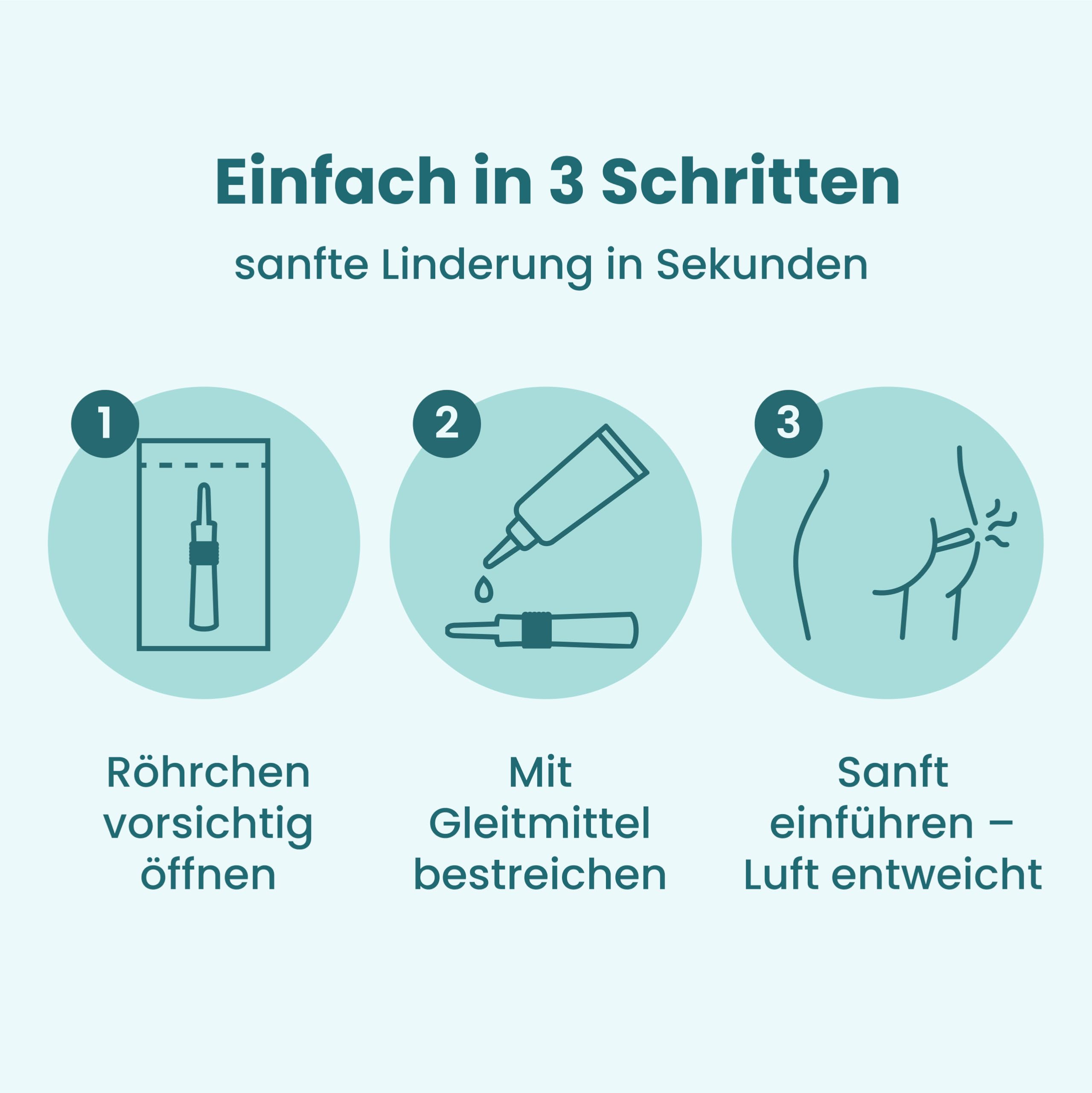 FUCHSI Tubicini Antigas per Neonati (10 pezzi) – Sollievo efficace per i neonati con gas | Completamente senza farmaci | Sollievo delicato per coliche e gonfiore nei Tubicini antigas per neo