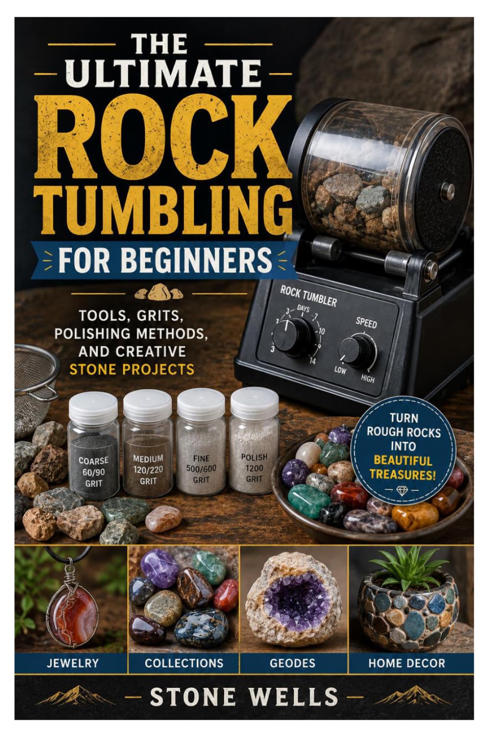 The Ultimate Rock Tumbling For Beginners: Tools, Grits, Polishing Methods, and Creative Stone Projects