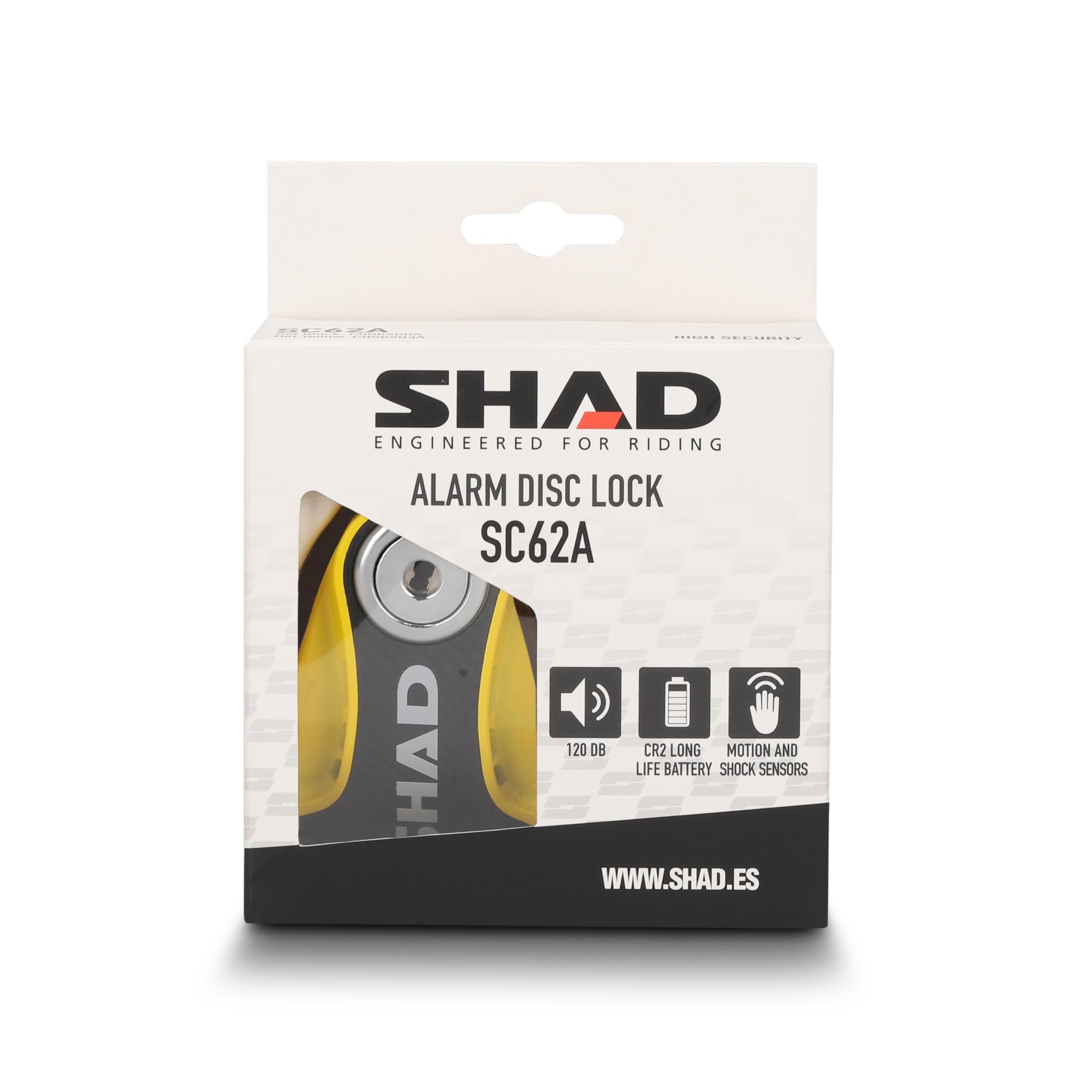 SHAD ANTIFURTO BLOCCA Disco SC62A - Giallo