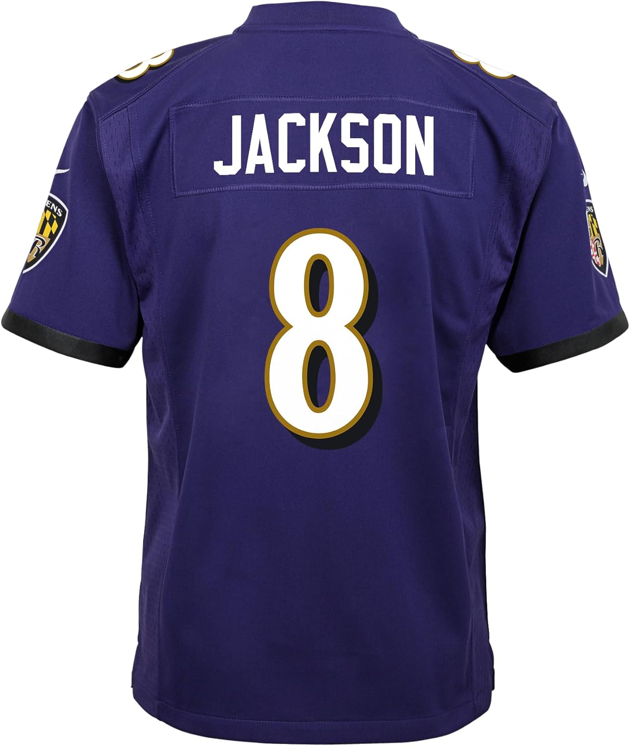 Nike Lamar Jackson #8 Baltimore Game Day Replica Player Jersey - Youth Boys (8-20) - Image 2