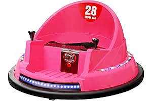 ROOMTEC 6V Bumper Car for Toddlers 1-3 with Remote Control