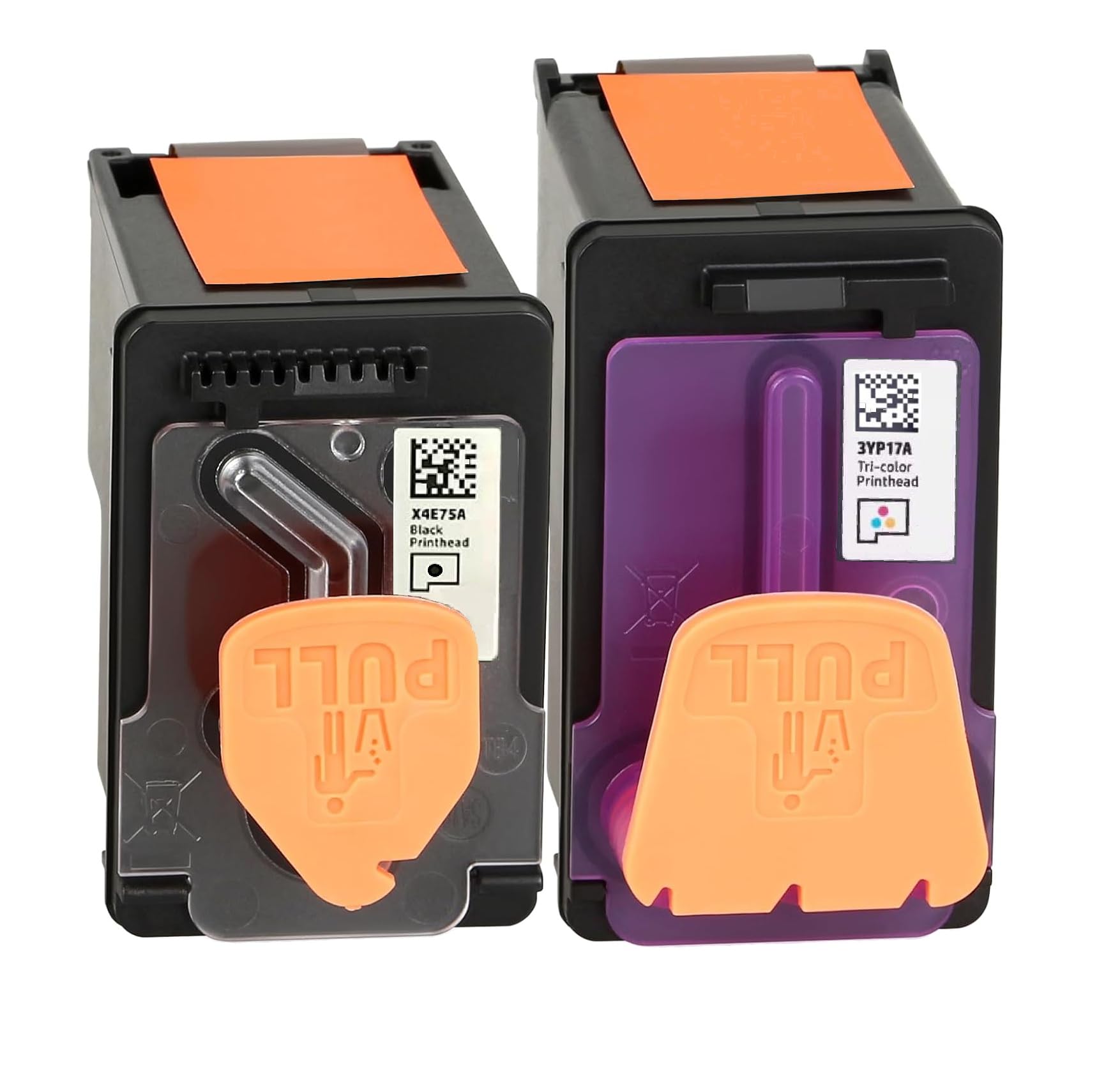 Photo 1 of X4E75A 3YP17A Printhead for HP Smart Tank 6000 6001 7000 7001 7300 7301 7600 7602 660 670 700 Series Printer (1* X4E75A Black Print Head 1 * 3YP17A Tri-Color Printhead Cartridge)