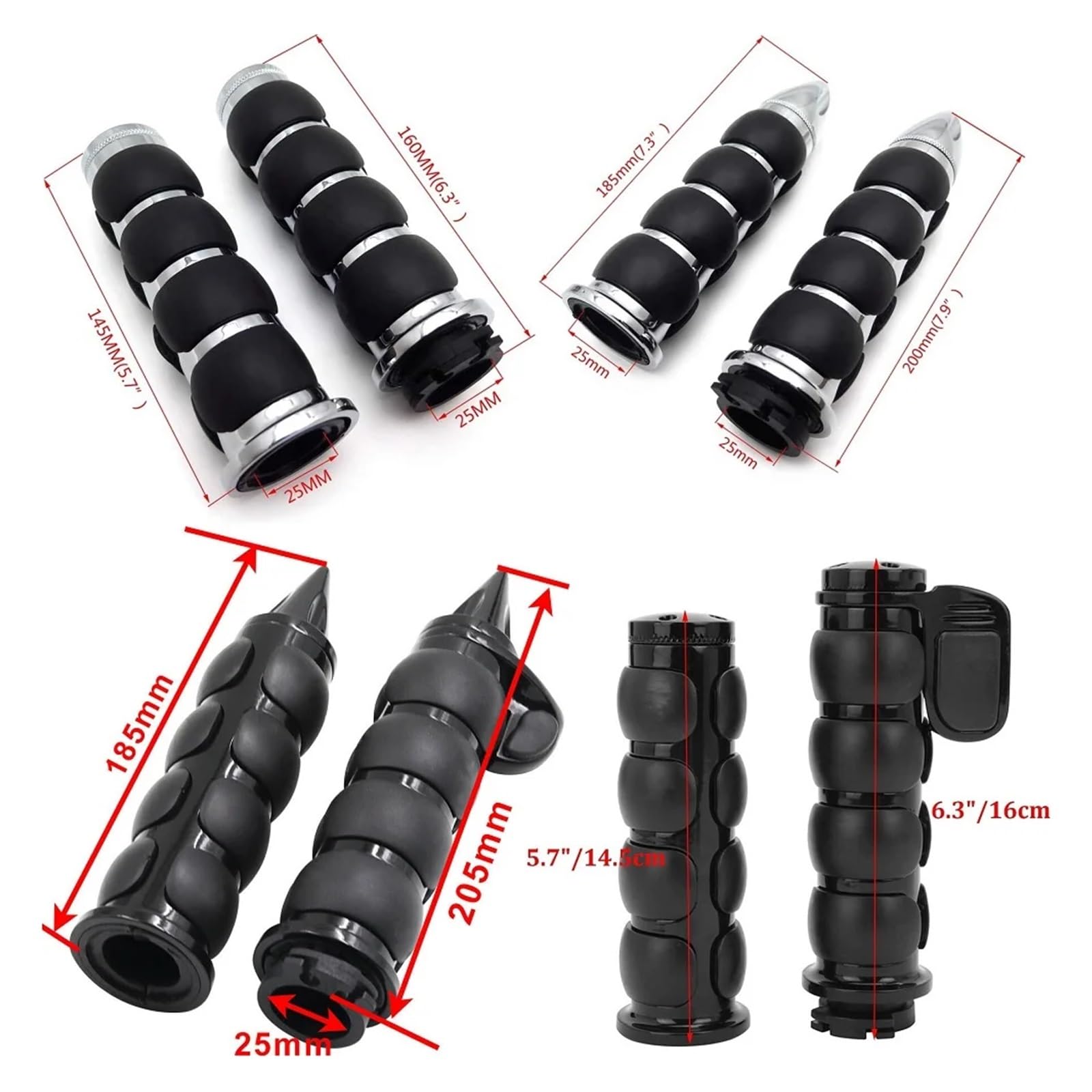 Empuñaduras Manillar Tapas Universales para Manillar De Motocicleta, Empuñaduras Antideslizantes para Ayudar Al Acelerador, Funda De Goma para Manillar De Motocicleta(B Black)