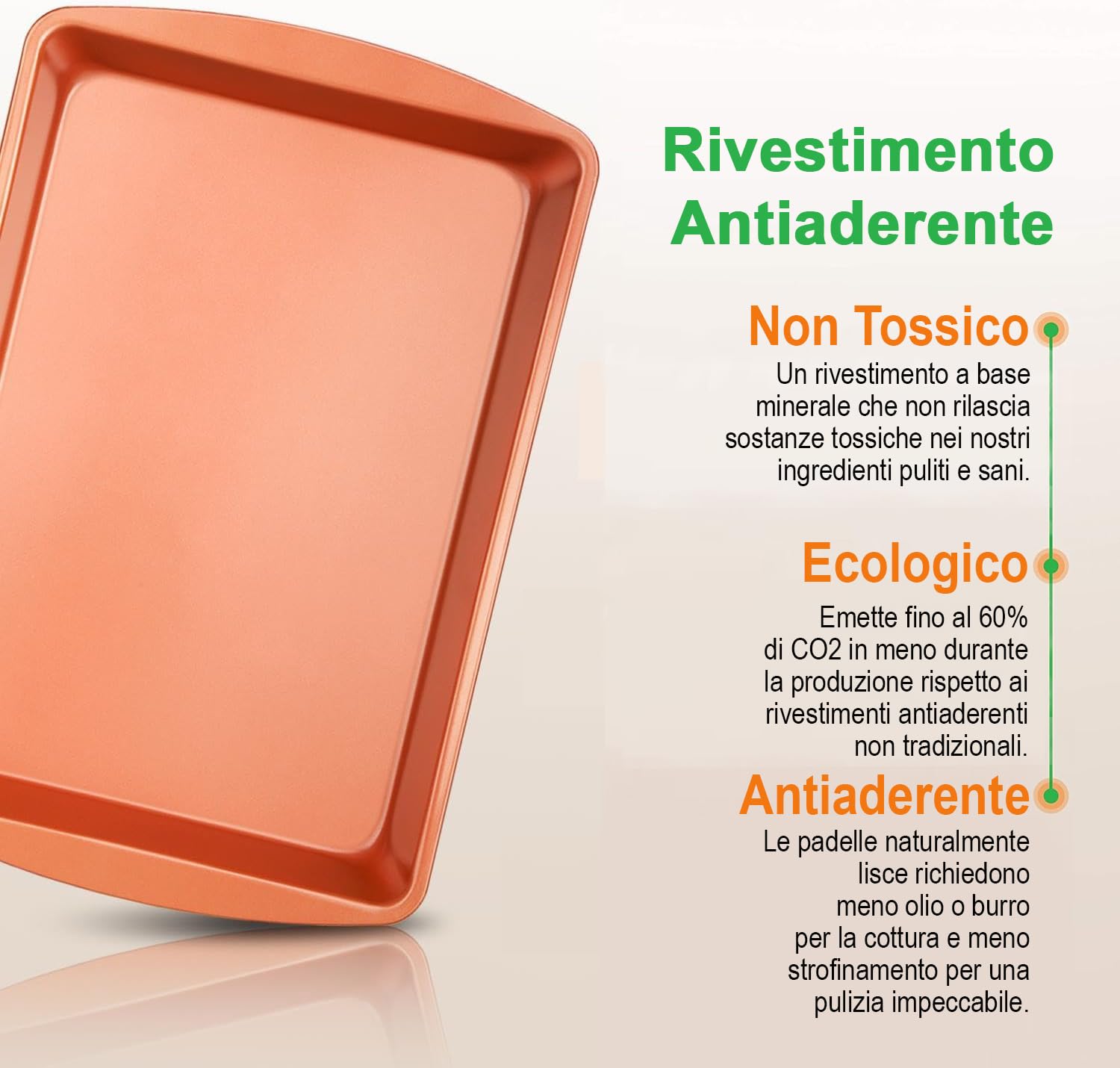 Set 5 Teglie Da Forno Antiaderenti Nutrichef - Con Coperchio - Foto 8