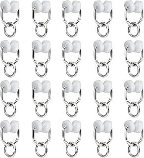 RecPro RV Nylon Wheel Carrier Ring for I Beam Track Curtain Rod (20)