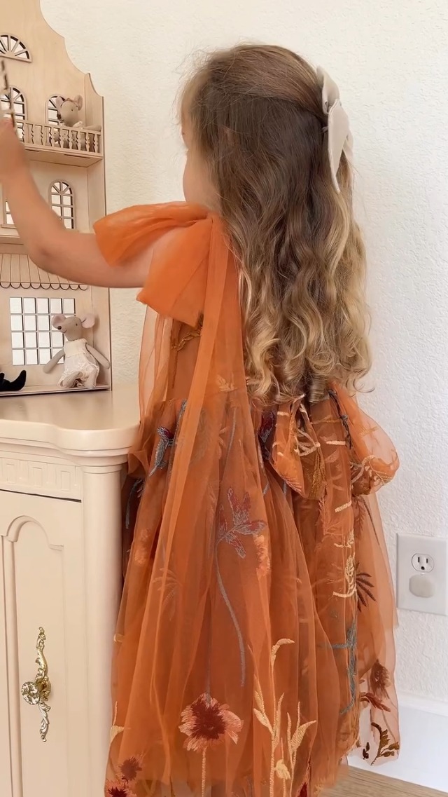 Amazon.com: LalaMira Flower Girl Dress Floral Embroidered Toddler