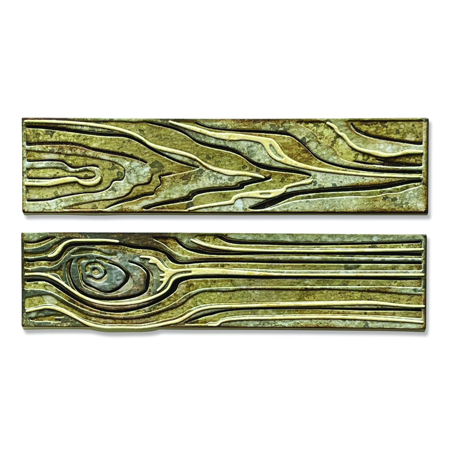 Sizzix Thinlits Die Set 7PK Woodgrain Colorize by Tim Holtz, 665860, Multicolor, One Size