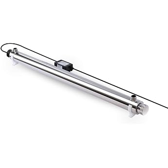 Water Steriliser UV Lamp 55 Watt Flow Rate 30L/min for Filter Systems Reverse Osmosis and Aquarium