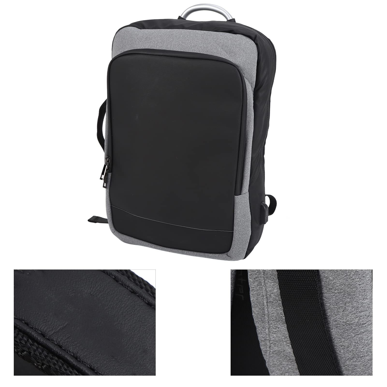 Zaini, Zaino Portatile per Laptop in Acciaio Al Titanio per Viaggiatori in Viaggio per Lavoro per Impiegati