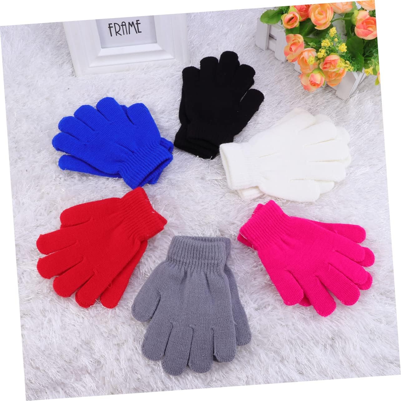 2pcs womens knit gloves Children Warm Gloves boys girls cycling gloves snow gloves Knitted Warm Gloves