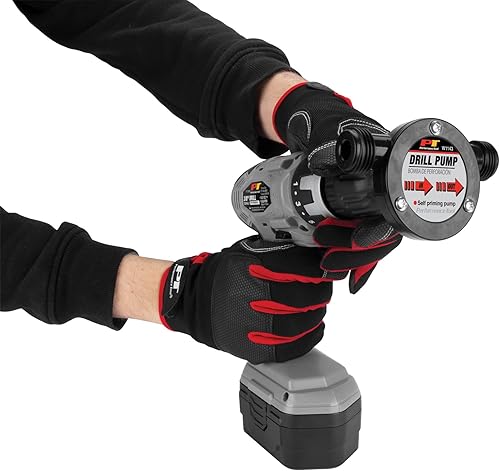 Miniatura 2 de Performance Tool W1143 Bomba de transferencia de líquido para taladros con cableinalámbricos, 225 GPH, diámetro máximo de manguera de 34 pulgadas,