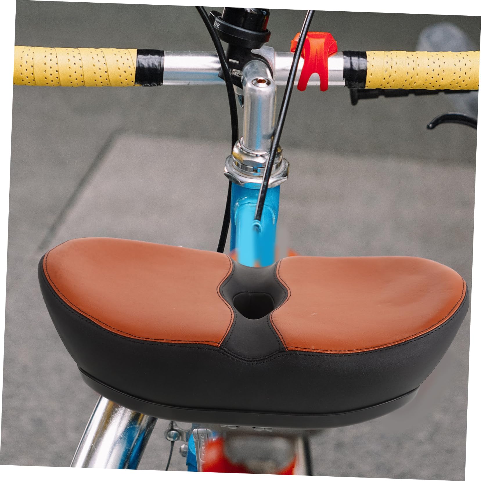 Selle de Vélo sans Bec en Mousse PU pour Vélo et Vélo Électrique | Antidérapante, Design Ergonomique et Amorti, Démontage Facile, Assise Large pour Usage Quotidien