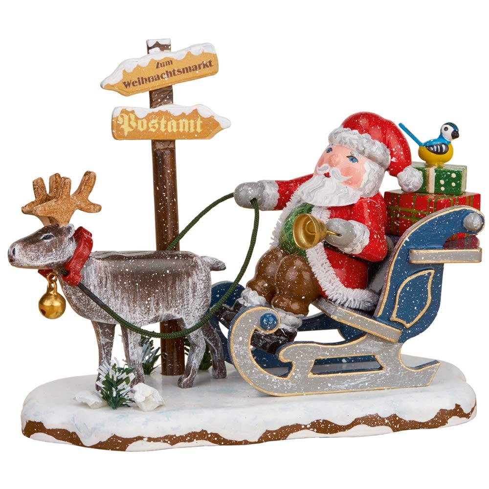 Winterkinder "Hurra,der Weihnachtsmann kommt" - 8cm