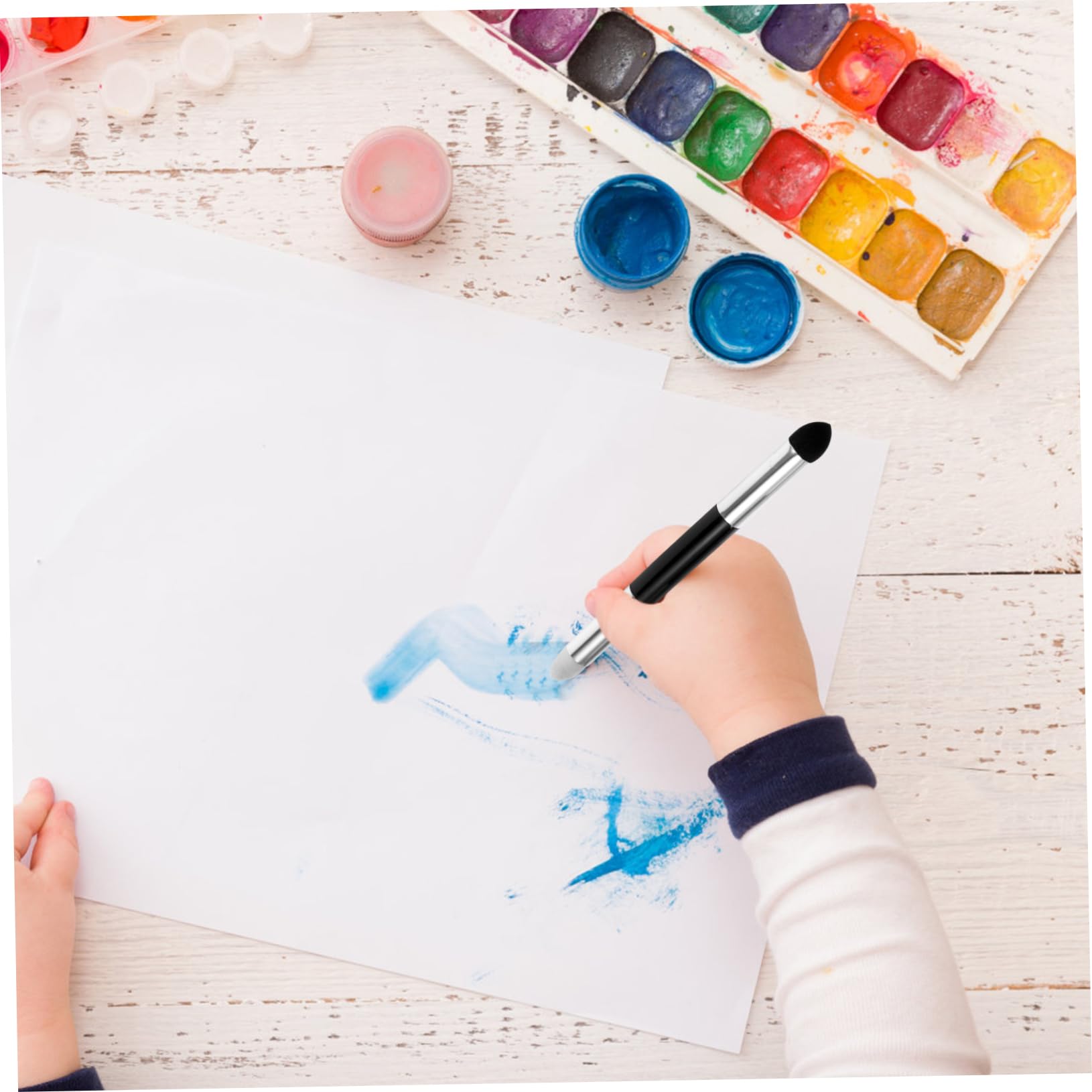 16pièces Outils De Dessin Double Tête Éponge pour Esquisse Outils De Mélange des Détails pour Artistes Pratiques Et Réutilisables