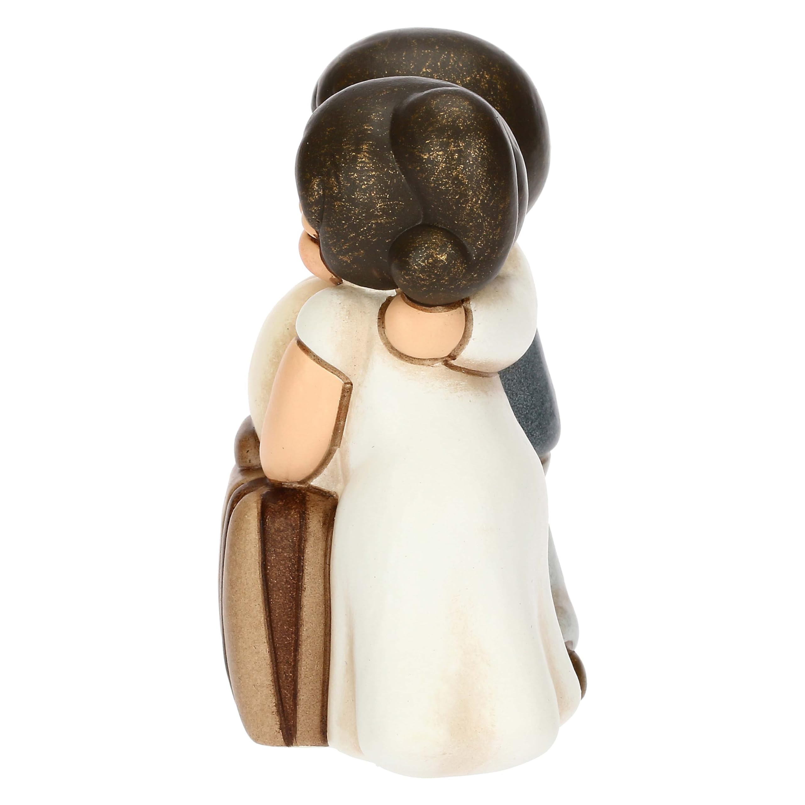 THUN Hochzeits-Gastgeschenk – Kleines Brautpaar Aus Keramik, Handbemalt, 5,8x3,5x7 Cm