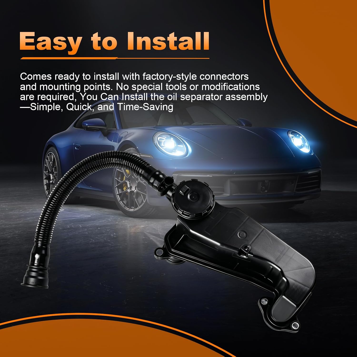 Oil Separator Assembly Compatible with 2023-2026 Ford F-250 F-350 F-450 F-550 Super Duty 6.7 L Powerstroke, Replace PC3Z6A785A