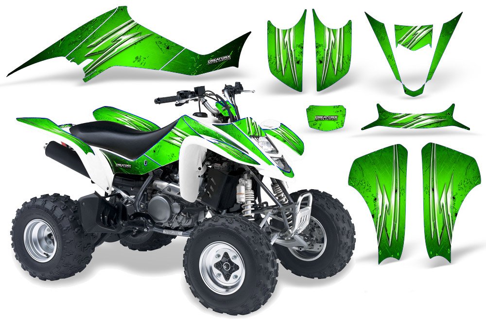Amazon.com: CreatorX Graphics Kit Decals Stickers for Kawasaki Kfx