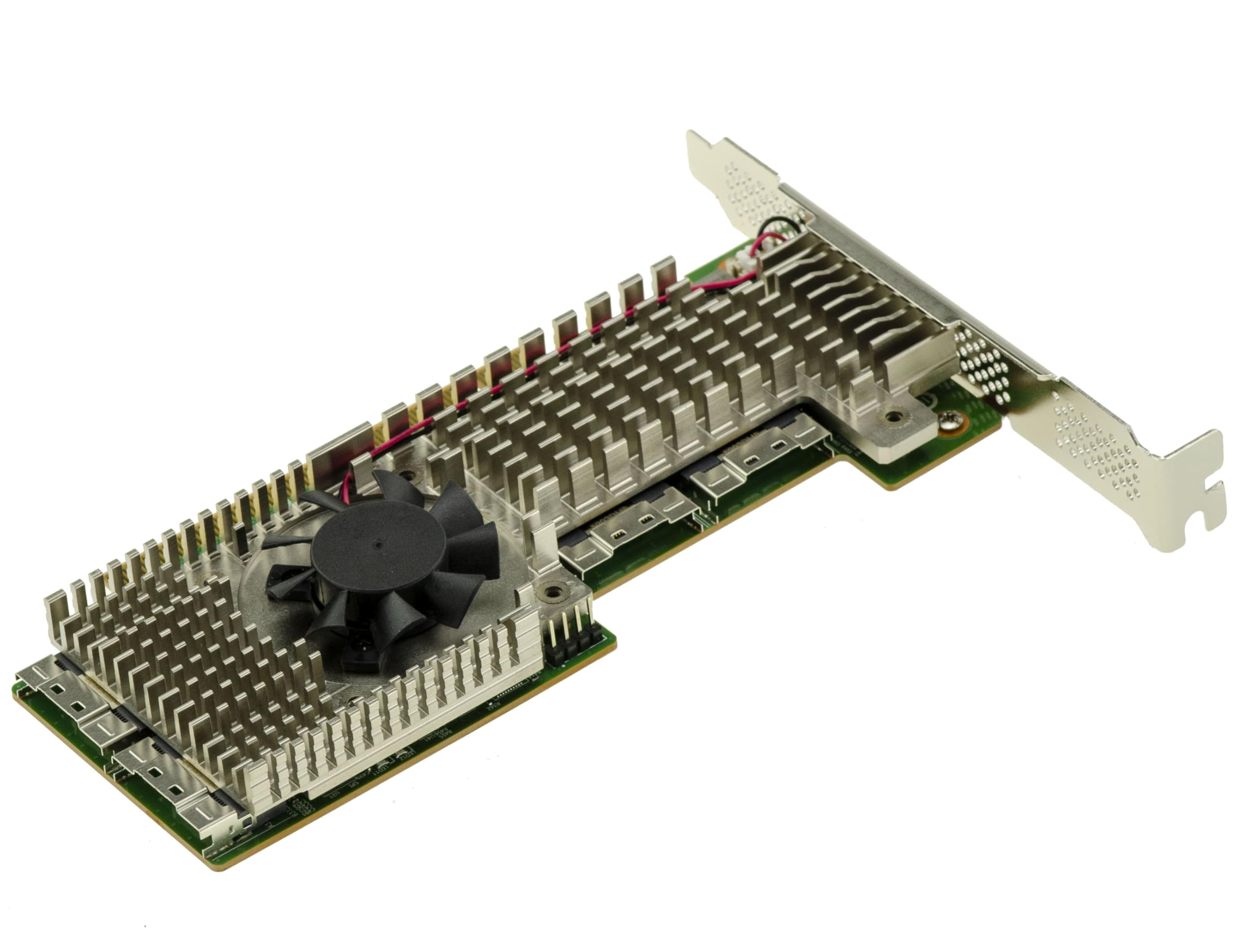 KALEA-INFORMATIQUE Karta kontrolera Switch PCIe 4.0 z 4 portami SFF-8654 8i do sterowania maksymalnie 8 dyskami SSD NVMe M2 M3 U2 U3 lub płytkami PCIe, chipset Broadcom PEX88048.