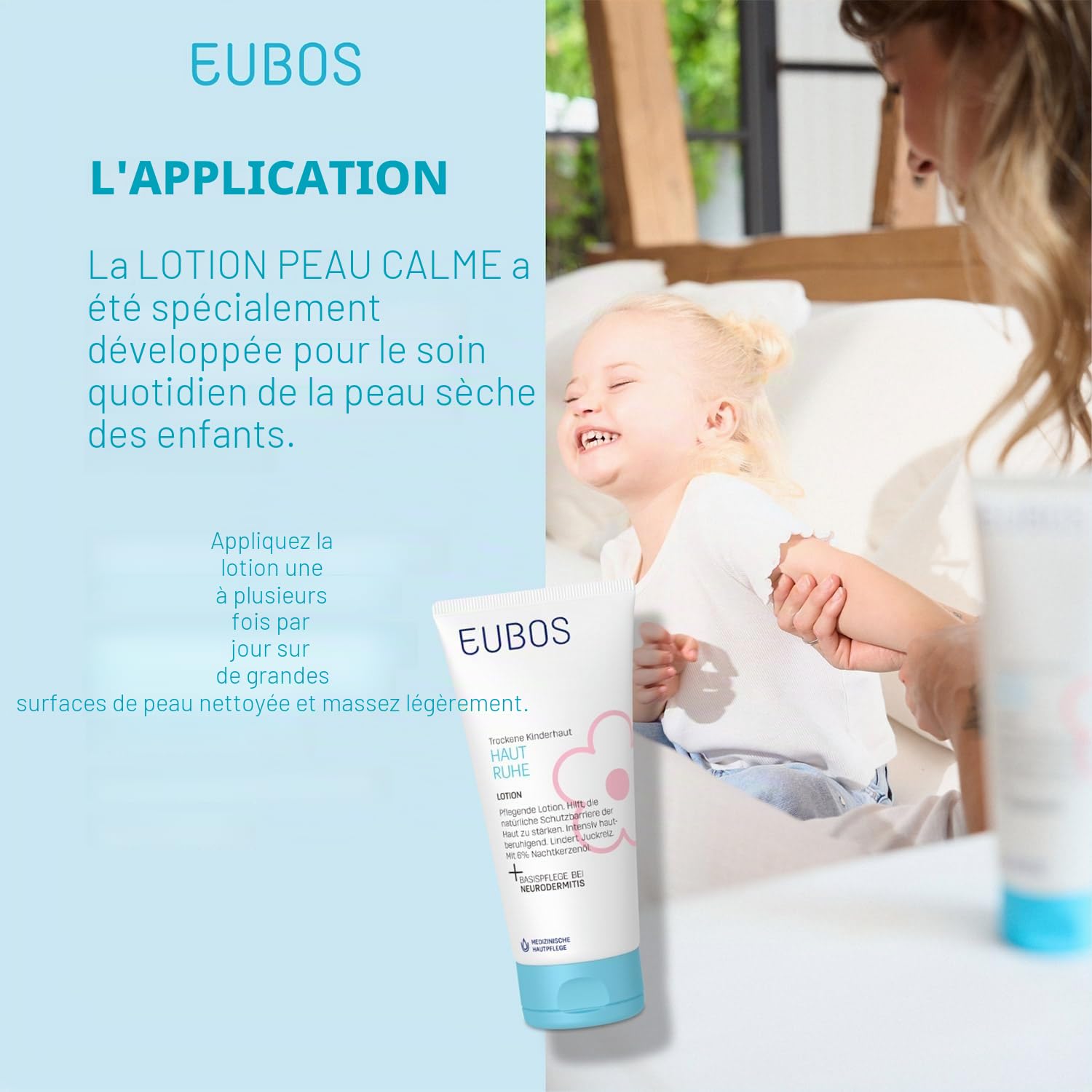 EUBOS Kinder Haut Ruhe Lotion, 125 ml Lotion