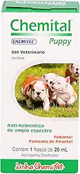 CHEMITEC Vermífugo Puppy 20ml para Cachorros de Pequeno Porte
