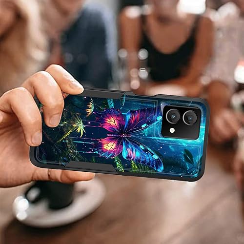 Miniatura 7 de Funda para Moto G Stylus 5G 2023, resistente de doble capa híbrida de policarbonato duro, goma suave, a prueba de golpes, funda protectora