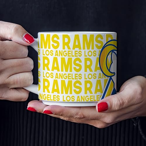 Miniatura 4 de Rico Industries NFL Football - Taza de café de cerámica de 14 onzas, color del equipo