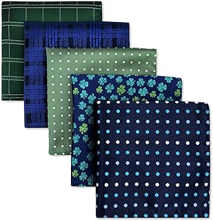 Shlax&Wing 5 Pieces Assorted Fazzoletto da uomo Fazzoletto Set