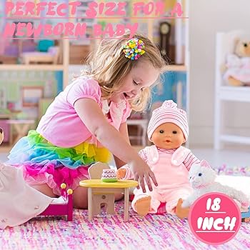 Doll Clothes For 18 Inch Baby Dolls, Sweet Outfits Jumpsuit Top