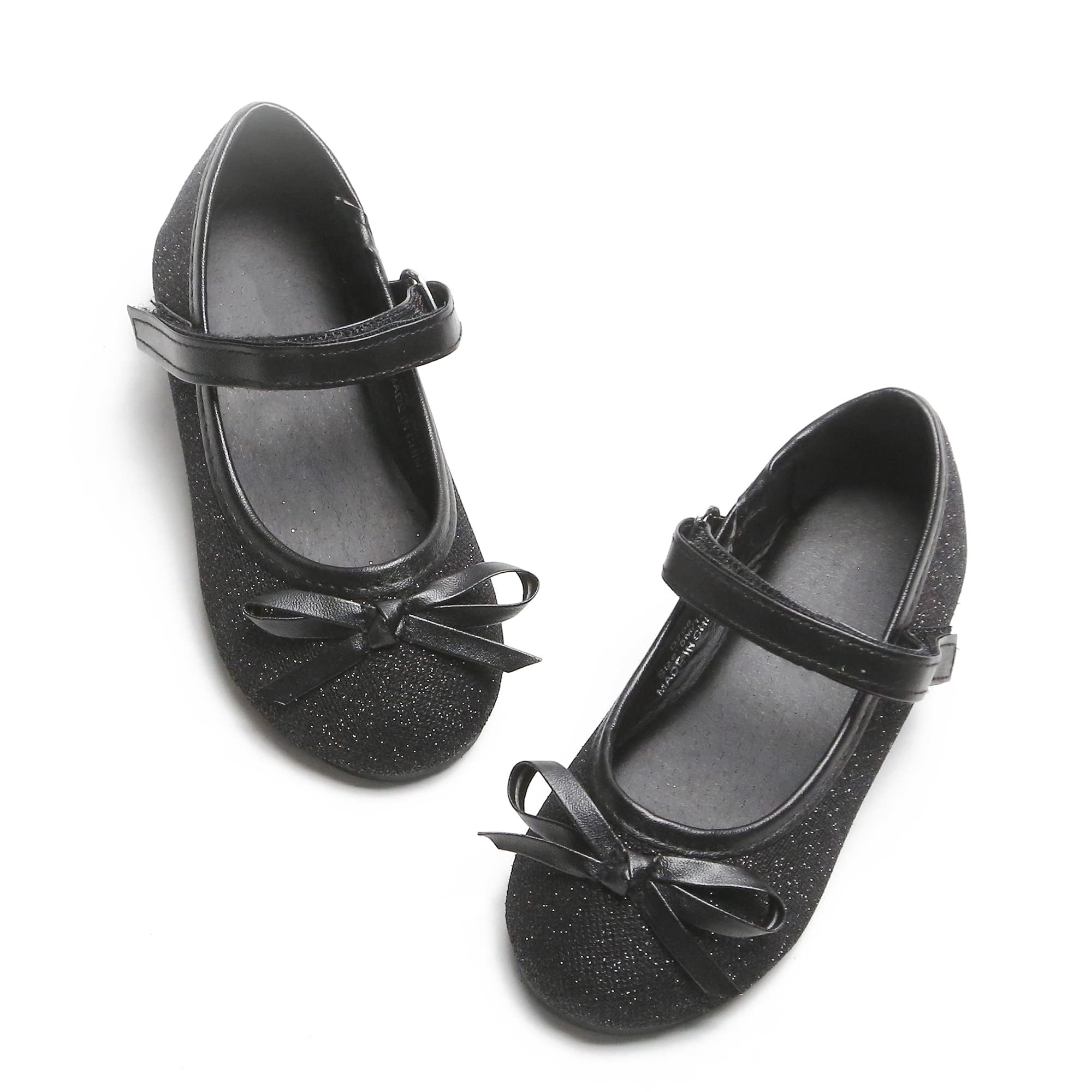 Kiderence Toddler Little Girls Dress Shoes Ballerina Ballet Flats Kids Mary Janes — view 8