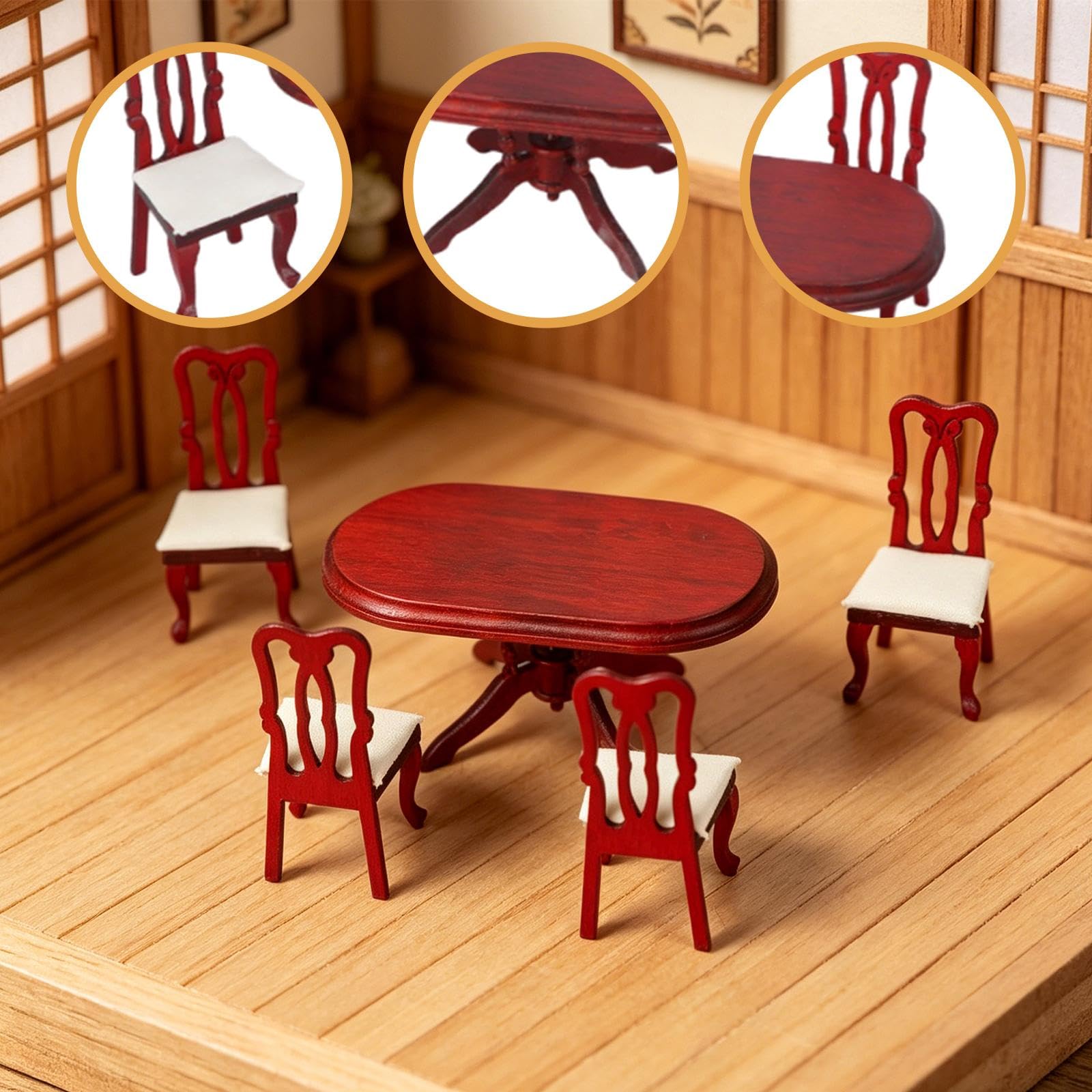 Collezione di Mobili in Miniatura per Casa delle Bambole in 1/12 - Accessori per La Decorazione della Casa delle Bambole