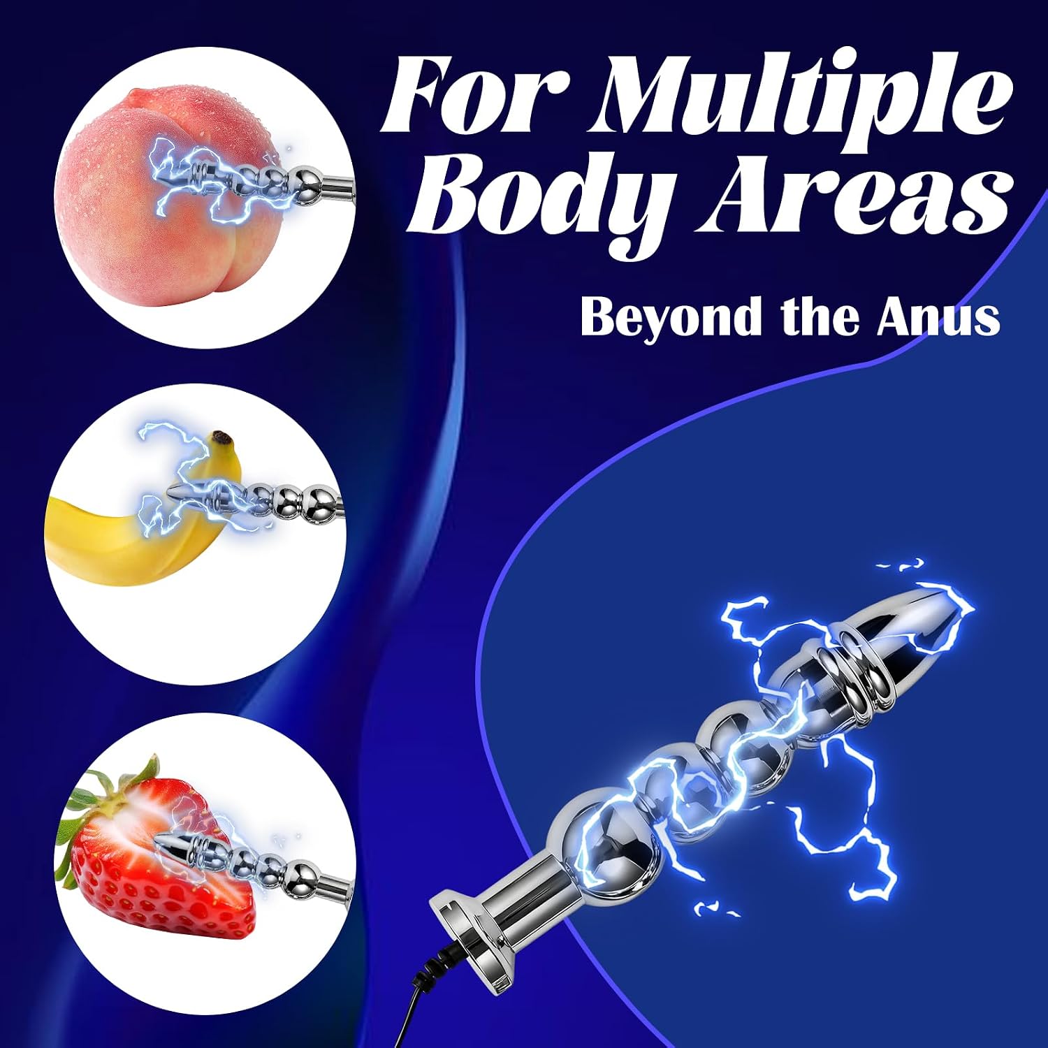 Electric Butt Plug Anal Estim for Men Electro Stim Prostate Estim Sex BDSM