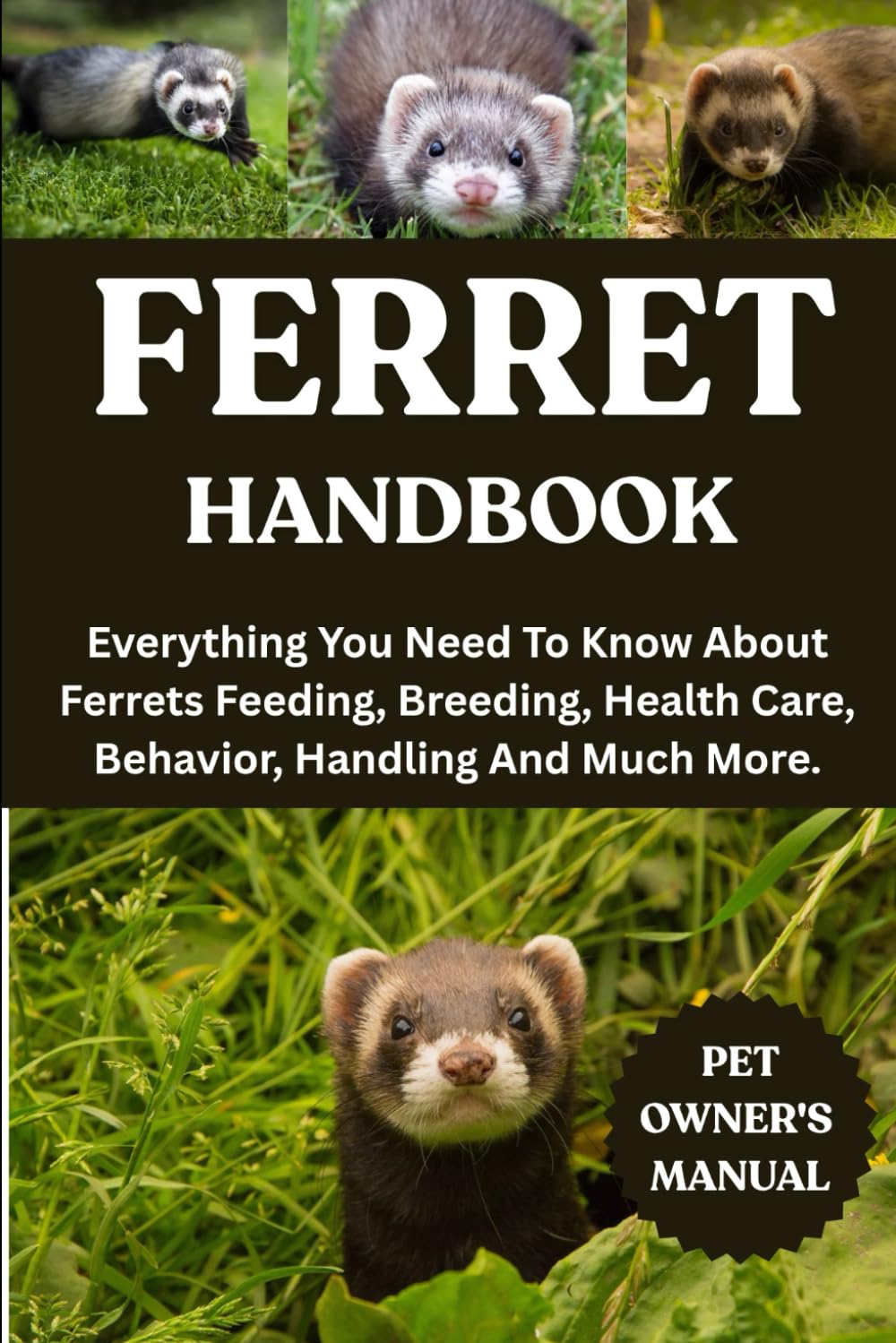 FERRET HANDBOOK: Everything You Need To Know About Ferrets Feeding, Breeding, Health Care, Behavior, Handling And Much More.