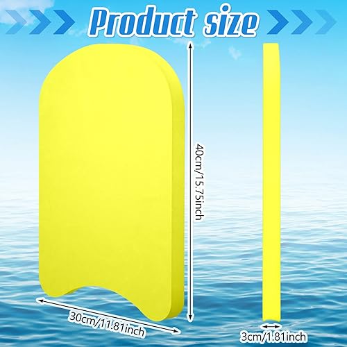 Miniatura 2 de Tabla de natación de espuma EVA, 3 piezas, tabla de natación con bordes antideslizantes para adultos, niños, nadadores principiantes, equipo de