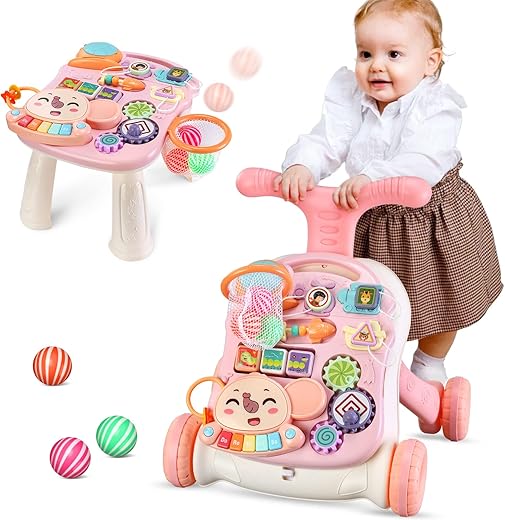 2 in 1 Girello per Bambini, Centro di attività educativa precoce, piastra...