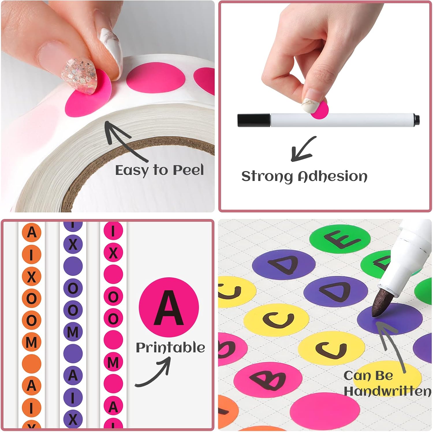 10000 PCS Colored Dot Stickers, 1/2" Round Color Coding Labels, 10 Colors image 3