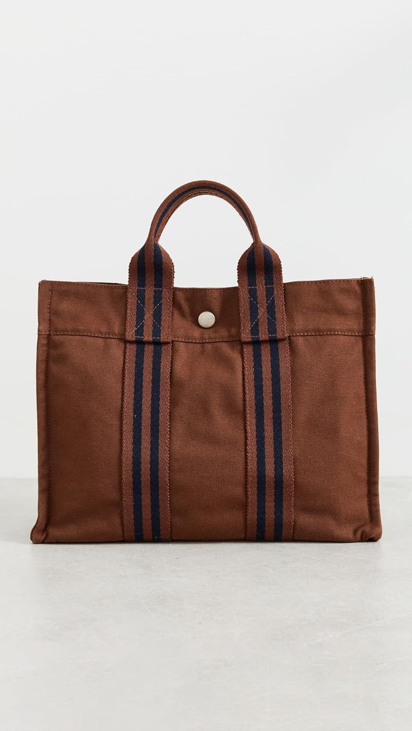 Women's Pre-Loved Hermes Handbag, Canvas - Image 2