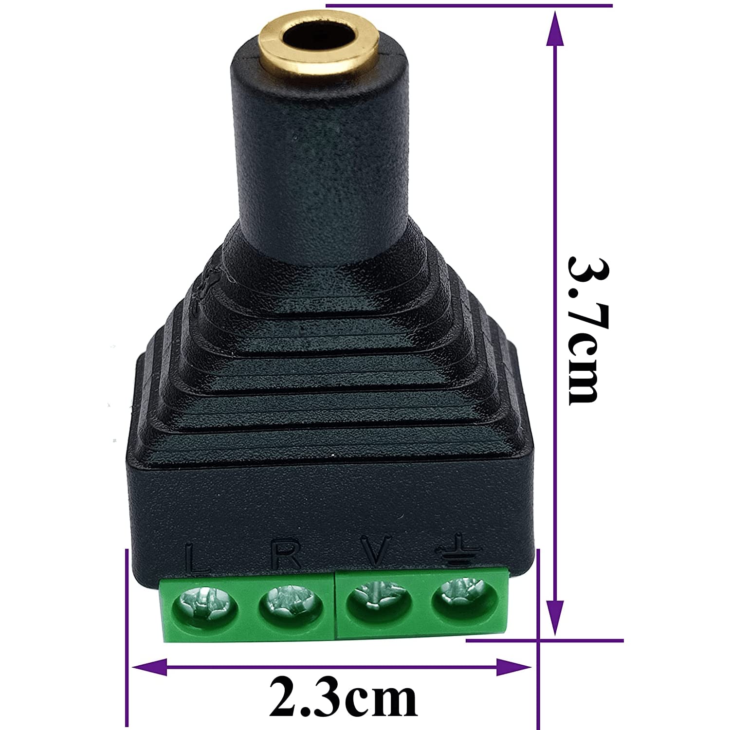 CABLEPELADO Connettore Jack 3,5 mm Femmina | Connettore audio | Connettore TRRS | Connessione Viti Terminale | Compatibile con PS5/PS4, Caschi, Altoparlante, PC, Mobile | Nero | 3,5 mm Femmina CABLEPELADO Connettore Jack 3,5 mm Femmina | Connettore audio | Connettore TRRS | Connessione Viti Terminale | Compatibile con PS5/PS4, Caschi, Altoparlante, PC, Mobile | Nero | 3,5 mm Femmina