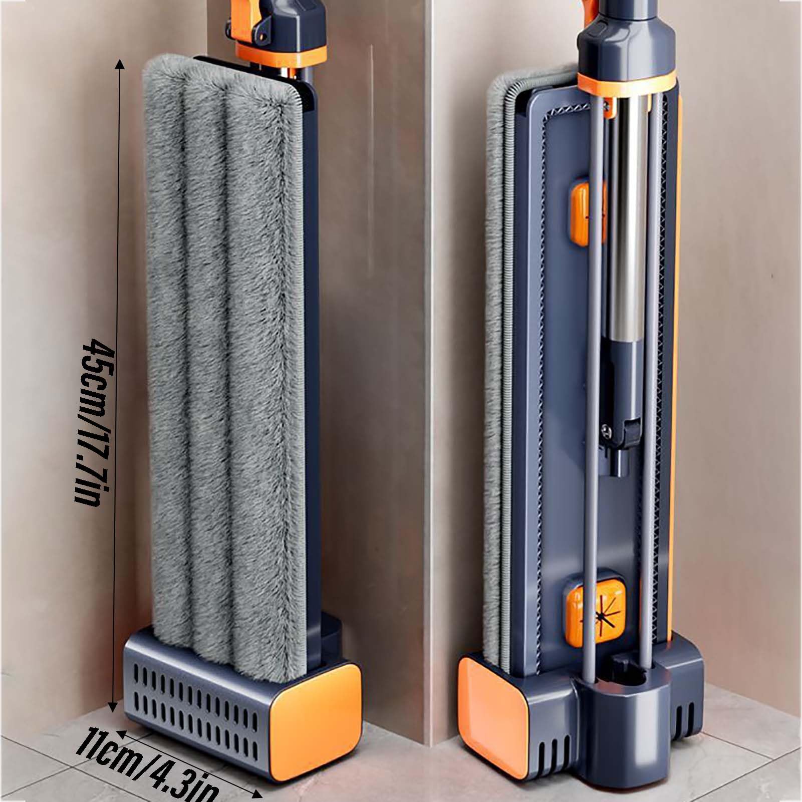 Fregona Microfibra con Mopa Fregona, Mopa para Limpieza De Suelos En Casa, Paño Lavable Reutilizable, Limpiador De Suelos Absorbente con Mango Regulable para Cocina Baño Y Superficies