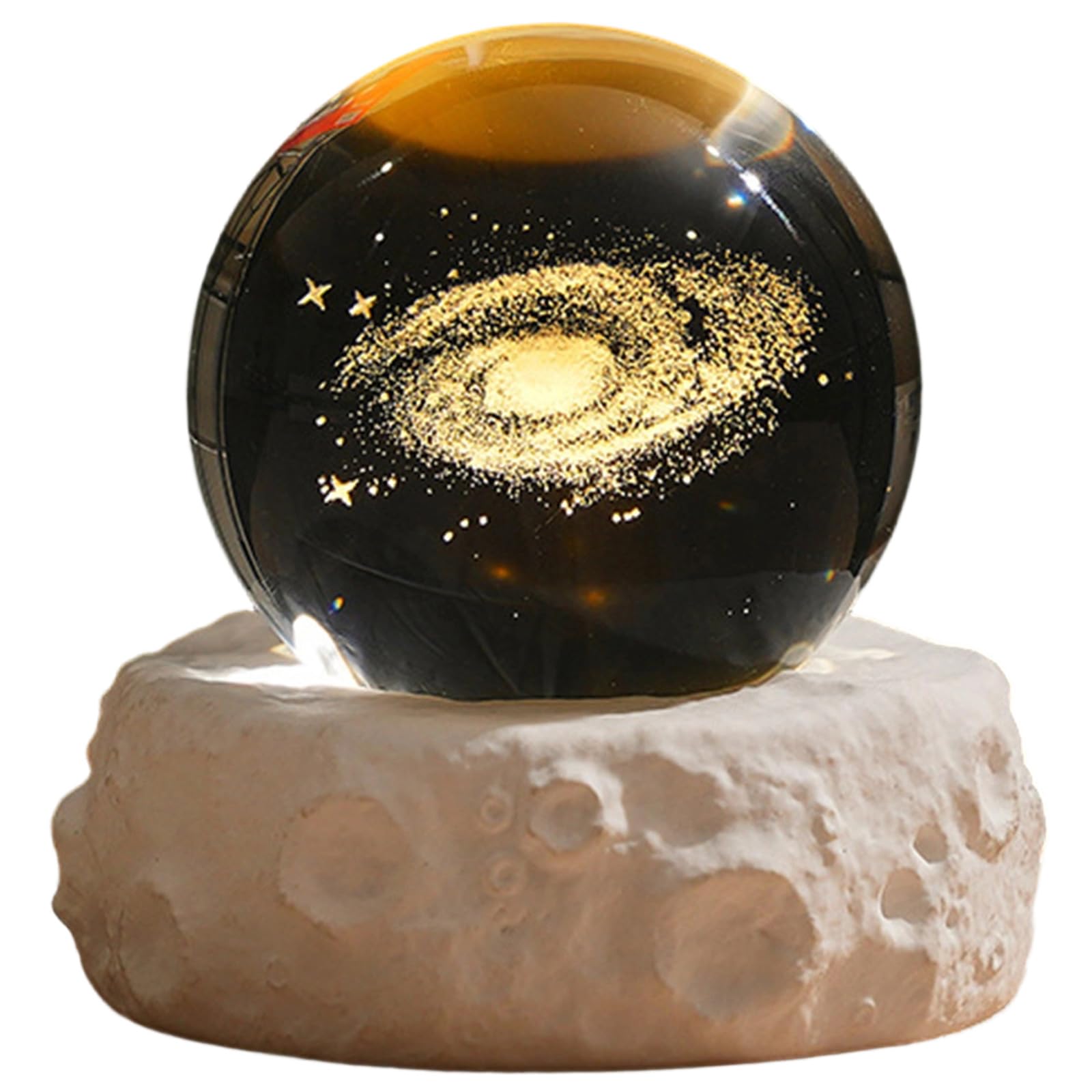 Hsioluted Girls D Hsiolute Crystal Ball Le Lamp Usb Rechargeable Night Light With Gypsum Base Home Esktop Ecoration Room Accessories Birthday Gift