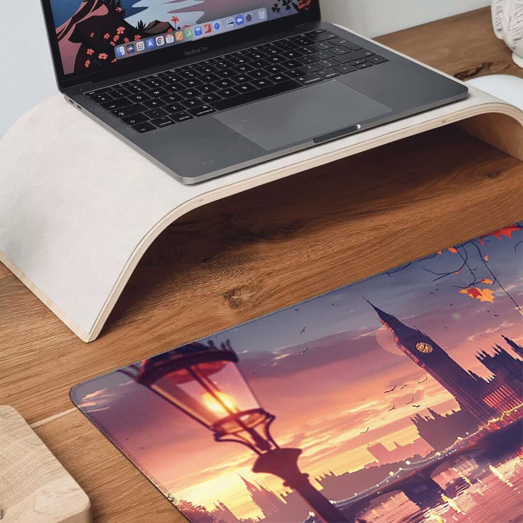 Podkładka pod mysz, podparcie nadgarstka, podkładka pod mysz z antypoślizgową gumową podstawą, ergonomiczna podkładka pod mysz do komputera, laptopa, do użytku biurowego, kompatybilna z myszami