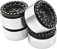 Vista 5 de ShareGoo - Juego de 4 cubos de aleación de aluminio de 1.9 pulgadas, compatibles con Traxxas TRX4 Axial SCX10 RCAWD D90 D110 Tamiya CC01 1/10 RC