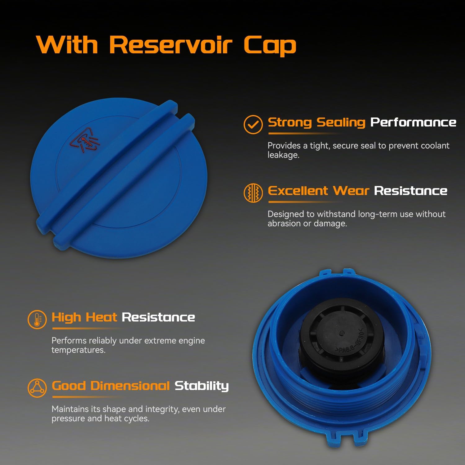 Professional Coolant Reservoir Expansion Tank for Audi A4 Quattro A5 Allroad 2011 2012 2013 2014 2015 2016, Engine Radiator Overflow Antifreeze Tank with cap